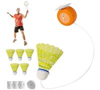 Entrenador de Rebote de bádminton: práctica en Solitario portátil con ángulo Ajustable y cordón elástico, para Home Garden Park