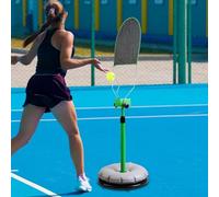 Entrenador de rebote de tenis, equipo de práctica individual para mejorar las habilidades y giro, ayuda de entrenamiento ideal para entusiastas del tenis