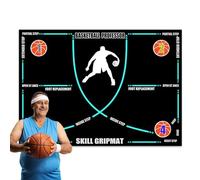 Entrenador de regate de baloncesto: velocidad profesional, tapete de práctica de fuerza, baloncesto portátil, ayuda para equipos de entrenamiento | Herramienta de desarrollo de habilidades para jugado