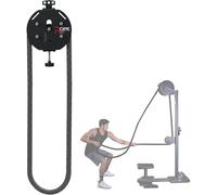 Entrenador De Resistencia De Cuerpo Completo Entrenador De Cuerda Sin Fin Sistemas De Poleas De Cable Portátil Equipo Escalada De Cuerda Para Entrenar La Parte Superior Del Cuerpo En Casa(Black)
