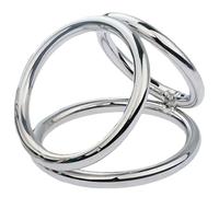 Entrenador De Resistencia Redondo De Acero Inoxidable Grueso, DiseñO Tridimensional 1 CíRculo/3 CíRculos/6 CíRculos - Y4 (3 Anillos)