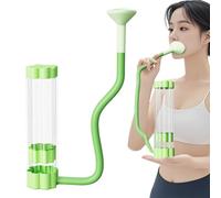 Entrenador de respiración - Dispositivo de ejercicio pulmonar | Entrenador respiratorio ajustable | Resistencia a portátil, ideal para atletas, cantantes e instrumento de Salu