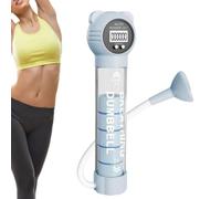 Entrenador de respiración Ejercitador de capacidad pulmonar - Dispositivo respiratorio portátil, material ABS, tamaño de 23x5 cm | Entrenador de ejercicios de respiración con boquillas de manguera par