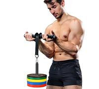 Entrenador de Rodillo de MuñEca para Antebrazo Pistola de Muñeca y Antebrazo Ejercitador de Mano y MuñEca para Entrenamiento de Fuerza Muscular En Gimnasio, Hogar, Al Aire Libre (Correa)