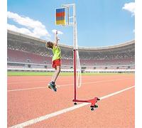 Entrenador de salto vertical deportivo portátil, dispositivo de medición de altura de salto de estadio para adultos o, ayuda profesional para entrenamiento de altura de salto escolar (colorido 1,7 m