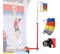 Entrenador de salto vertical portátil, equipo de entrenamiento de salto de altura de pie Probador de medición de salto de prueba vertical para campos deportivos interiores y exteriores - Altura ajus