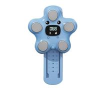 Entrenador de salto vertical, rastreador digital, tabla de estrías, panel de salto de ejercicio sensible, guía de crecimiento ajustable montada en la pared para diversión de fitness para niños