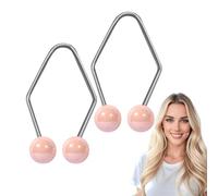 Entrenador de sonrisa, Entrenador muscular de moda de acero inoxidable, herramienta de belleza para elevación de mejillas, hoyuelos naturales fáciles de llevar, ejercicio muscular facial para un