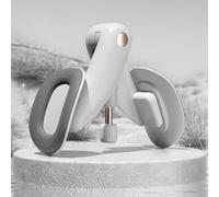 Entrenador de suelo pélvico, LED con entrenamiento muscular basal ajustable, reparación de muslos de recuperación posparto Kegel (gris (modelo básico))