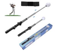 Entrenador de Swing Golf Retráctil con Brazalete Corrector de Postura, Entrenador Agarre Golf con Retroalimentación Háptica para Entrenamiento en Interiores y Exteriores