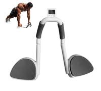 Entrenador de tablones, Entrenador abdominal de tablón,Entrenador abdominal portátil con temporizador | Equipo de entrenamiento de fitness y flexión para el hogar, con asa y base para hombres y