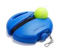 Entrenador de Tenis con Base Rellenable, 2 Pelotas para Entrenamiento Solo | Entrenador de tenis con base rellenable de 21 x 21 cm y 2 pelotas con cuerda elástica para practicar sin compañero