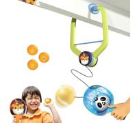 Entrenador de tenis de mesa para niños - Entrenamiento de coordinación -mano ajustable en altura - Pong Ball Training Juegos colgantes Entrenador de coordinación interior de tenis entre padres e hijos