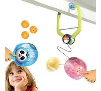 Entrenador de Tenis de Mesa para niños,Tenis de Mesa Infantil Ajustable en Altura | Ejercitador de Juguete de interacción Entre Padres e Hijos, Marco de Puerta portátil para Interiores y Exteriores