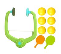 Entrenador de Tenis de Mesa para Puerta - Juego de Pinģ Pong Colgante para Interior, Set de Pinģ Pong Ajustable paraa Casa con Raqueta & Pelotas, paraa Ejercicio Diario, Coordinación y Divers