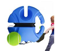 Entrenador de tenis - Pelota de rebote de entrenador de tenis - Equipo portátil de práctica con bola de cuerda de almacenamiento integrada para un entrenamiento mejorado para adultos o niños