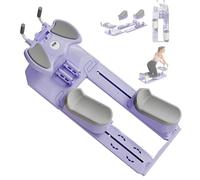 Entrenador de Torsión y Estiramiento de Columna - Máquina de Ejercicio de Gateo - Entrenador de Torsión de Cintura y Abdominales que estira dinámicamente la zona lumbar para aliviar el dolor Purple
