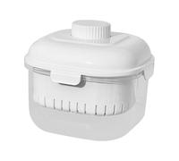 Entrenador de yogur | Reusable Square Maker 1500ml Cubo Interior 2500ml Contenedor Exterior Whey Separador con Filtro de Placa de Prensa Cloth | Entrenador de leche de soja de soja y queso