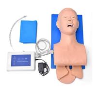 Entrenador electrónico de silicona para gestión de vías respiratorias para práctica de intubación, ideal para educación médica y entrenamiento de laboratorio de ciencias