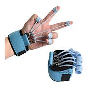 Entrenador Extensor de Dedos y Manos, Ejercitador de Dedos, Estirador de Dedos, Entrenador de Fuerza de Agarre, Kit de Entrenamiento Fortalecedor de Agarre de Mano (Azul 40 Libras)