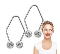 Entrenador facial de hoyuelos de 2 piezas, dispositivo de escultura de, método de refuerzo para crear sangría natural, práctica mejorada de contorno de mejillas que mejora el atractivo
