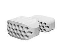 Entrenador facial de mandíbula para hombres y mujeres, ejercitador de cuello, masaje de mandíbula, equipo de entrenamiento, dispositivo profesional, gimnasio doméstico, blanco, 2 piezas