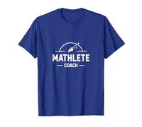 Entrenador Mathlete: Inspirando a los entusiastas de Las matemáticas atléticas Camiseta, Hombre, Azul Real, 3XL