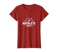 Entrenador Mathlete: Inspirando a los entusiastas de Las matemáticas atléticas Camiseta, Mujer, Arándano, 3XL