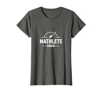 Entrenador Mathlete: Inspirando a los entusiastas de Las matemáticas atléticas Camiseta, Mujer, Asfalto, 3XL