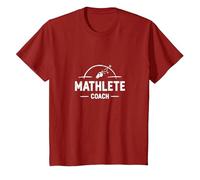 Entrenador Mathlete: Inspirando a los entusiastas de Las matemáticas atléticas Camiseta, Niños, Arándano, 4 años