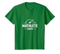 Entrenador Mathlete: Inspirando a los entusiastas de Las matemáticas atléticas Camiseta, Niños, Verde Kelly, 4 años
