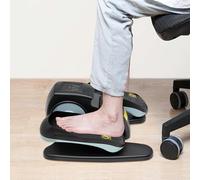 Entrenador motorizado elíptico bicicleta estática motorizada Mini eléctrica sentada, pedal de pierna y pie, dispositivo de ejercicio fitness para caminar rápido o lento a diario, color azul