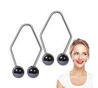 Entrenador muscular facial, compacto de acero inoxidable, cómodo de llevar, corrector de sonrisa para mujeres y hombres, para dormir, trabajar, escribir, leer, estudiar