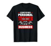 Entrenador Personal Certificado Tu Cuerpo es mi Negocio Divertido Camiseta gráfica económica
