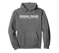 Entrenador Personal como un Entrenador Normal Sudadera con Capucha, Unisex para Adultos, Asfalto, S