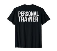 Entrenador personal (en la espalda) Ejercicio Fitness Entrenamiento Camiseta