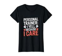 Entrenador Personal: Grito Porque me Importa Camiseta gráfica económica, Mujer, Negro, XS