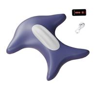 Entrenador portátil del suelo pélvico para hombres, dispositivo de ejercicio Kegel con control remoto, dispositivo ergonómico de fortalecimiento del suelo pélvico azul marino para uso doméstico