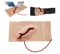 Entrenador portátil for empaquetar heridas en el muslo, modelo realista de simulación hemostasia y sutura con piel simulada, ideal for la enseñanza médica práctica control hemorragias