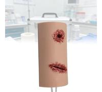 Entrenador realista de silicona para embalaje de heridas, modelo de control de hemorragia para detener el sangrado para ejercicios de sutura, entrenador médico para el cuidado de heridas de hemostasia
