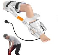 Entrenador rehabilitación articulación Rodilla, ejercitador Estiramiento piernas Ajustable con Bolsa Aire presurizada, Entrenamiento ángulo bidireccional,Terapia corrección tracción estática