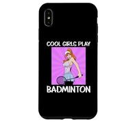 Entrenadora De Jugadoras Cool Girls Play Bádminton Carcasa para iPhone XS MAX