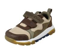 Niños Clarks Cierre Adhesivo Dinosaurio Delantero Parachoques Zapatillas: