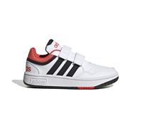 adidas Hoops Lifestyle Basketball Hook-and-loop Shoes, Zapatos Unisex niños, Cloud White Core Black Bright Red, 32 EU