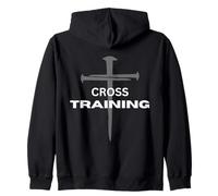 Entrenamiento Cruzado de Christian Nails Cross, Regalos de Crecimiento Espiritual Sudadera con Capucha
