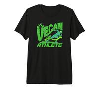 Entrenamiento de Corredor a Base de Plantas con diseño de Atleta Vegano Camiseta Premium
