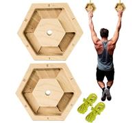 Entrenamiento de dedos | Equipo de entrenamiento hexagonal de madera para antebrazo, tabla colgante de escalada | para ejercicio, entrenamiento, escalada, fitness, gimnasio en casa
