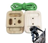 Entrenamiento de escalada para hipancitos - Madera de tabla de escalada ergonómica, potencia de dedo del tablero de tracción portátil | Entrenamiento, barra de dominadas para el manillar de
