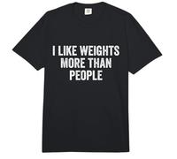 Entrenamiento de Gimnasio de Levantamiento de Pesas Me Gustan más Las Pesas Que Las Personas Comfort Colors Adult Heavyweight T-Shirt