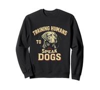 Entrenamiento de Humanos para Hablar adiestramiento de Perros Divertido Entrenador de Perros Sudadera